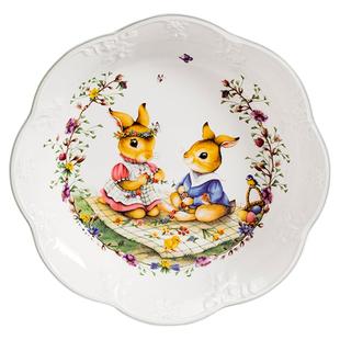 [儿童餐具]villeroyboch德国唯宝进口碗盘餐具复活节中古风釉中彩