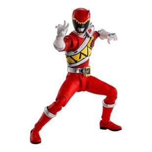 万代 SHF 真骨雕制法 兽电战队 强龙红 獠牙之勇者 可动手办