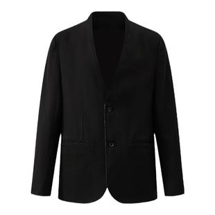 【明星同款】ORGANI EMOTION无领西服进口泷定极简廓形西装外套OE