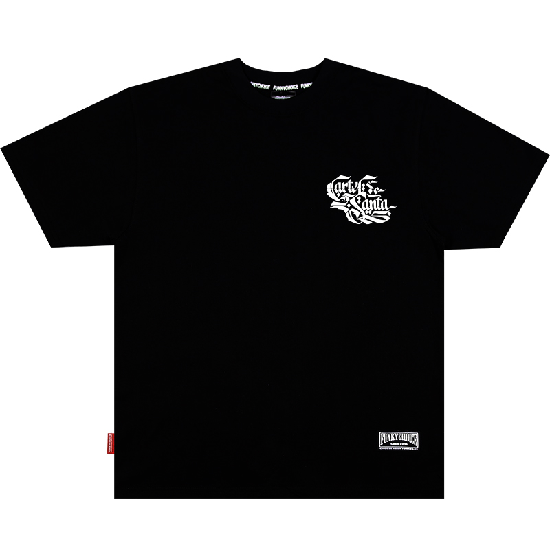 FunkyChoice2024新款字母短袖高街简约潮流花体欧美男宽松夏季T恤