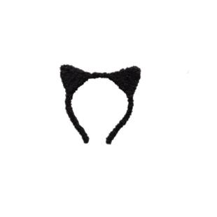 可爱毛绒猫耳朵发箍女秋冬洗脸化妆压发头箍儿童发卡2025新款头饰