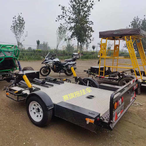 可上牌电动遥控升降摩托车拖挂车汽车后挂式牵引拉马摩托艇小拖车