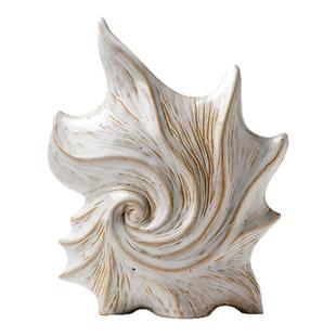 SilentWind寂风艺术感创意海螺花瓶陶瓷家居桌面玄关酒柜装饰摆件