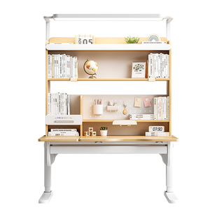 大满贯 儿童学习桌实木书桌小学生矫正坐姿可升降一体课桌椅 杉语