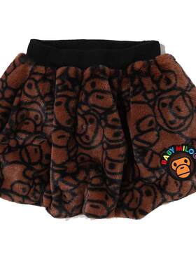 BAPE秋冬童装卡通短裙