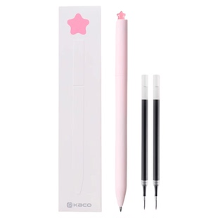 KACO FIRST初心笔中性笔旋转出芯星星笔低重心0.5速干黑笔刷题考试签字彩色星少女心学生办公文具创意礼品