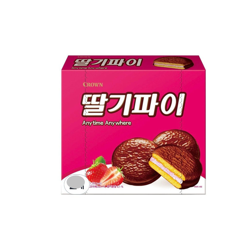 韩国直邮草莓味糕点零食盒装糕点