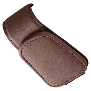 翻毛皮车载眼镜夹汽车用遮阳板收纳盒多功能车内太阳墨镜眼睛架