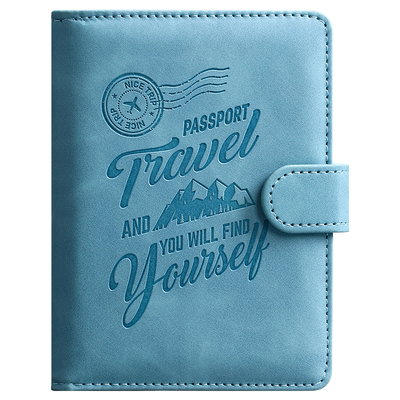 得力护照夹防丢防盗刷多功能分区收纳钱包旅行证件卡包保护套随身