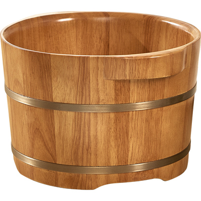 初心橡胶木儿童泡脚桶