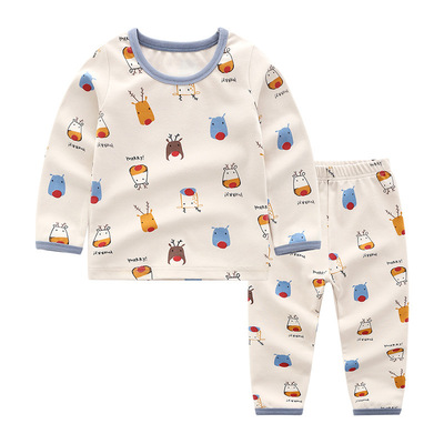 秋冬新款儿童内衣套装舒绒棉男童