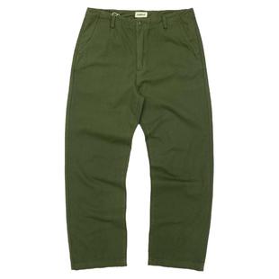 大裤腿全棉宽松直筒休闲裤男帆布工装裤欧美简约复古咔叽阔腿长裤