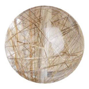 原矿银发晶散珠珠子单颗 水晶手链多宝手串男女diy串珠饰品配件