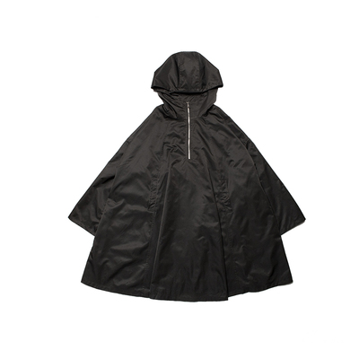 多功能涂层连帽宽松外套