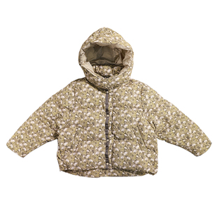 啦芙莱童装2024冬新款女童中大童90白鸭绒碎花羽绒服保暖外套6198