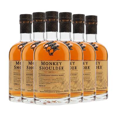 三只猴子苏格兰威士忌700ml×6瓶