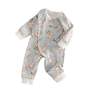 小月龄宝宝衣服冬装新生婴儿纯棉a类秋冬季连体衣66幼儿贴身睡衣