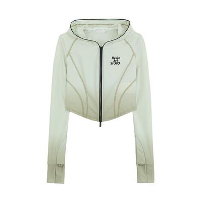 REVAN芮范设计师款质感渐变草木色短外套RM30105312