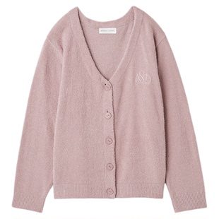 SNIDEL HOME2025秋冬新品舒适V领针织开衫家居服睡衣SHNT255001