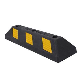 停车位地挡橡胶挡车器橡塑阻车器大汽车倒车防撞定位器实心限位器