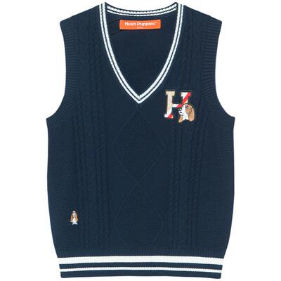 暇步士春秋季男童针织马甲