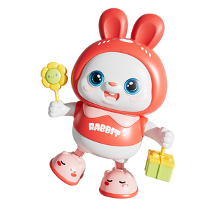 儿童电动跳舞小兔子玩具会唱歌跳舞女孩一岁宝宝学爬益智婴儿礼物