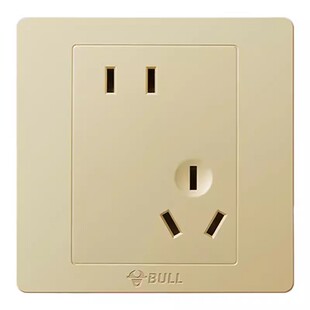 公牛双开单控开关两位二开家用86型家用开关面板双联灯开关按钮