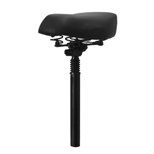 代驾车电动车坐垫滑板车鞍座自行车座椅加大防水弹簧减震翻转坐杆