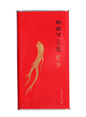 康美新开河红参150g铁盒装整条参