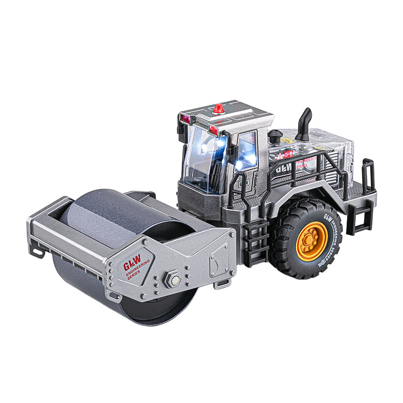 大号合金压路机玩具车儿童水泥搅拌工程运输车男孩推土机铲车玩具
