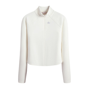 Navigare意大利小帆船毛感锁温长袖T恤女士秋季新款半开领体恤衫