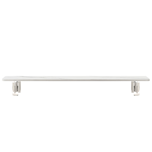 显示器增高架白色台式电脑桌面岩板支架笔记本底座台面收纳置物架