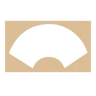 加厚扇形宣纸卡纸宣纸熟宣书法国画工笔画山水画写意画作品纸镜片软卡生创作用扇面卡纸装裱镜片手工宣纸空白