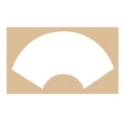 扇形熟宣作品纸镜片手工书法国画