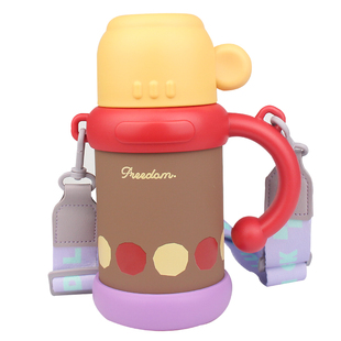 大容量保温杯女生高颜值撞色带茶隔吸管水杯2025新款学生便携水壶