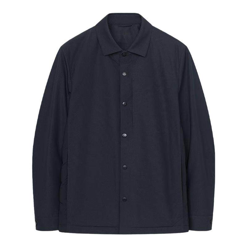 秋冬衬衫短款翻领保暖羽绒服有型