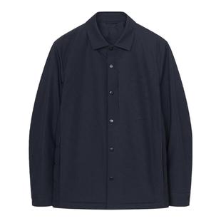 上下衣品2025冬男士轻薄羽绒服翻领保暖衬衫外套男款羽绒夹克有型