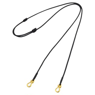 双耳吊坠挂绳手工编织红绳项链绳黄金锦鲤锁挂件绳挂脖子两头挂钩