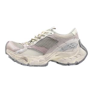 冉言2025春季新品网面订书机小众厚底做旧老爹鞋女休闲运动鞋