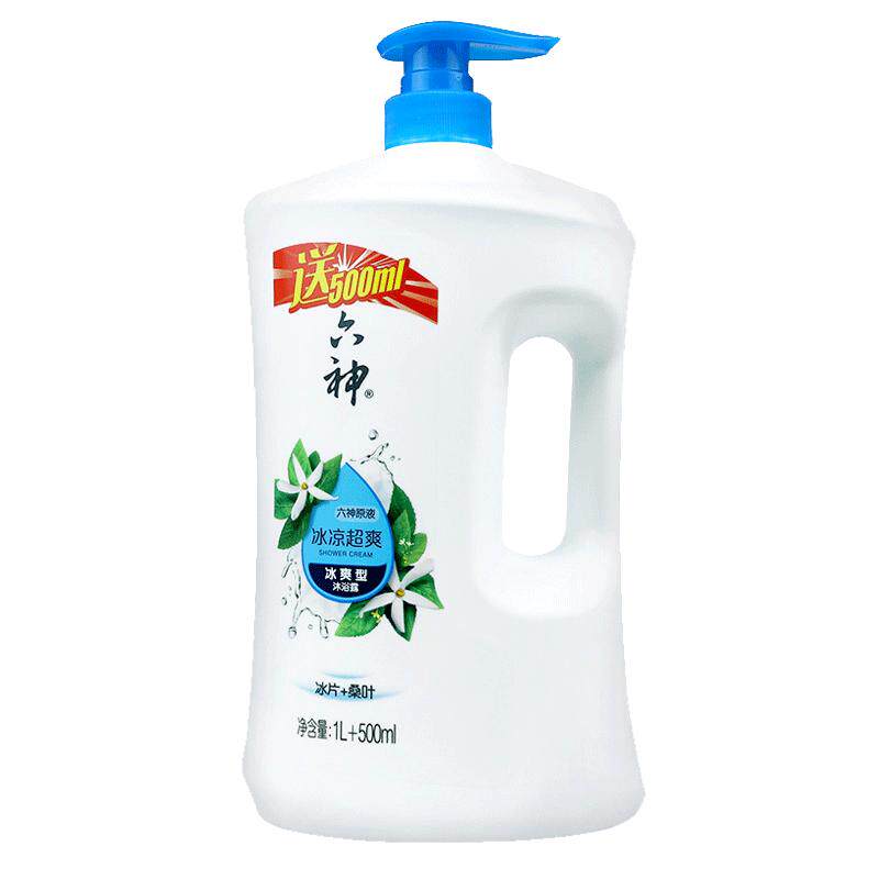 六神沐浴露清凉爽肤1.5L正品