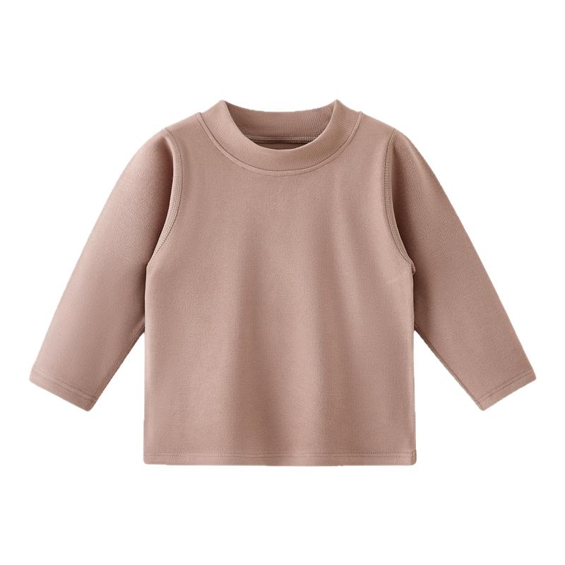 婴儿衣服秋冬季德绒上衣秋衣内穿