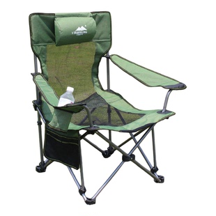 户外折叠躺椅便携式露营野餐午休椅沙滩椅扶手椅休闲野营钓鱼椅