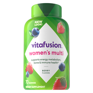 【自营】美国Vitafusion女士多维软糖70粒复合维生素女维营养软糖