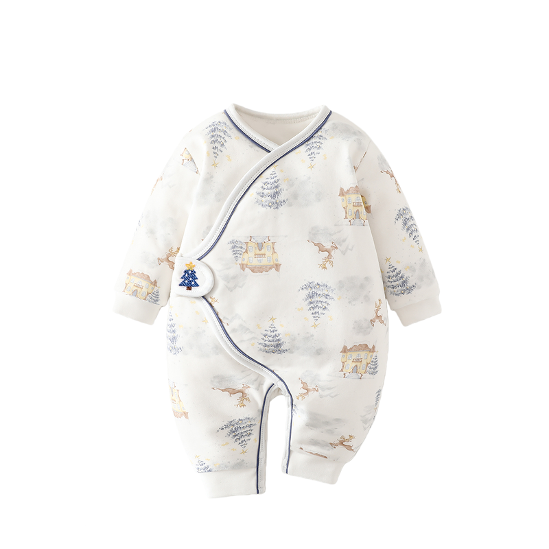 【撤柜专区】品牌专柜 婴儿衣服秋冬装夹棉加厚哈衣爬服出生幼儿