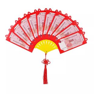 扇子红包2026马年新款新年过年折叠创意利是封个性压岁钱