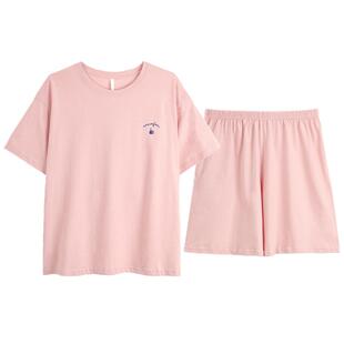 新一步短袖短裤睡衣女款纯棉夏季薄2026年新款家居服套装夏天外穿