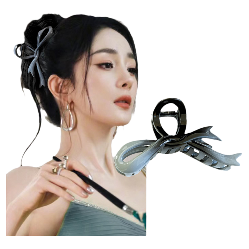 大号亚克力蝴蝶结抓夹女2026新款高级感盘发夹后脑勺鲨鱼夹子头饰