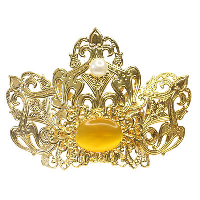 古风发冠飒爽英姿女伴男仙鹤头冠