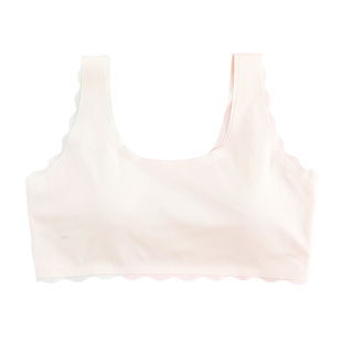 女童发育期少女内衣初中学生二阶段无痕冰丝儿童16岁女孩背心文胸