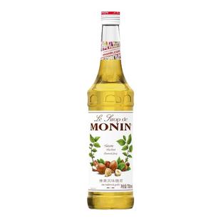 莫林MONIN榛果风味糖浆700ml玻璃瓶装咖啡鸡尾酒果汁饮料奶茶